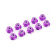 TEAM CORALLY - ALUMINIUM NYLST OP NUT - M5 - FLANGED - PURPLE - C-311