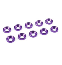 TEAM CORALLY - ALUMINIUM WASHER - FOR M4 FLAT HEAD SCREWS - - C-3121