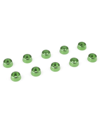 Rondelle alu CHC M2.5 - Vert - 10 pcs - CORALLY - C-31261