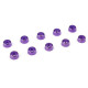 Rondelle alu CHC M2.5 - Violet - 10 pcs - CORALLY - C-31262