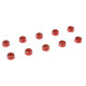 Rondelle alu CHC M2 - Rouge - 10 pcs - CORALLY - C-31255