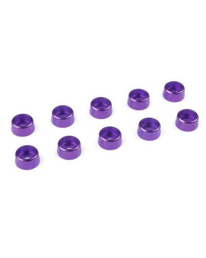 Rondelle alu CHC M3 - Violet - 10 pcs - CORALLY - C-31272