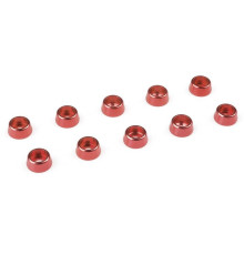 Rondelle alu CHC M2 - Rouge - 10 pcs - CORALLY - C-31265