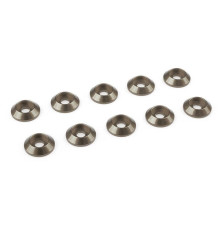 Rondelle alu BHC M3 - Gris - 10 pcs - CORALLY - C-31303