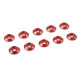 Rondelle alu BHC M3 - Rouge - 10 pcs - CORALLY - C-31305