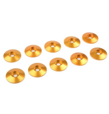 Rondelle alu BHC M3 15mm - Or - 10 pcs - CORALLY - C-31310