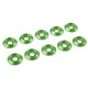 Rondelle alu BHC M4 - Vert - 10 pcs - CORALLY - C-31321