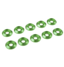Rondelle alu BHC M4 - Vert - 10 pcs - CORALLY - C-31321