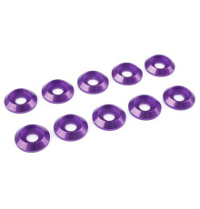 Rondelle alu BHC M4 - Violet - 10 pcs - CORALLY - C-31322