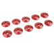 Rondelle alu BHC M3 15mm - Rouge -10 pcs - CORALLY - C-31315