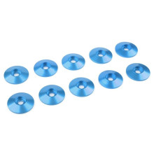 Rondelle alu BHC M3 15mm - Bleu - 10 pcs - CORALLY - C-31314