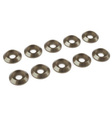 Rondelle alu BHC M4 - Gris - 10 pcs - CORALLY - C-31323