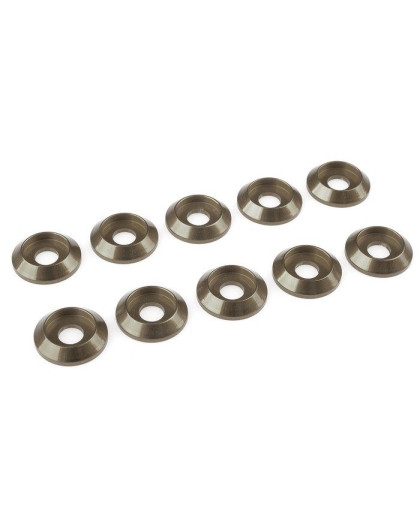 Rondelle alu BHC M4 - Gris - 10 pcs - CORALLY - C-31323