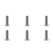 TEAM CORALLY - TITANIUM SCREWS M3 X 10MM - HEX FLAT HEAD - 6 - C-3401