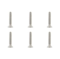 TEAM CORALLY - TITANIUM SCREWS M3 X 16MM - HEX FLAT HEAD - 6 - C-3401