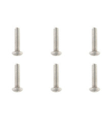 TEAM CORALLY - TITANIUM SCREWS M3 X 12MM - HEX BUTTON HEAD - - C-3402