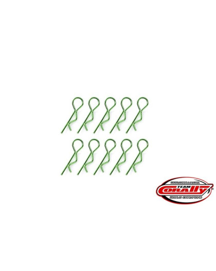 Clips carro. Petit - Vert - 10 pcs - CORALLY - C-35100