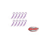 TEAM CORALLY - BODY CLIPS - 45 BENT - SMALL - PURPLE - 10 P - C-35103