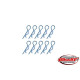 TEAM CORALLY - BODY CLIPS - 45 BENT - SMALL - BLUE - 10 PCS - C-35105