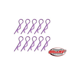 TEAM CORALLY - BODY CLIPS - 45 BENT - MEDIUM - PURPLE - 10 - C-35113 