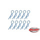 TEAM CORALLY - BODY CLIPS - 45 BENT - MEDIUM - BLUE - 10 PC - C-35115