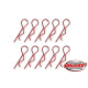 Clips carro. Large - Rouge - 10 pcs - CORALLY - C-35121