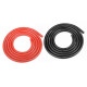Fil Noir et Rouge 12AWG D4.5mm - 2x1m - CORALLY - C-50112