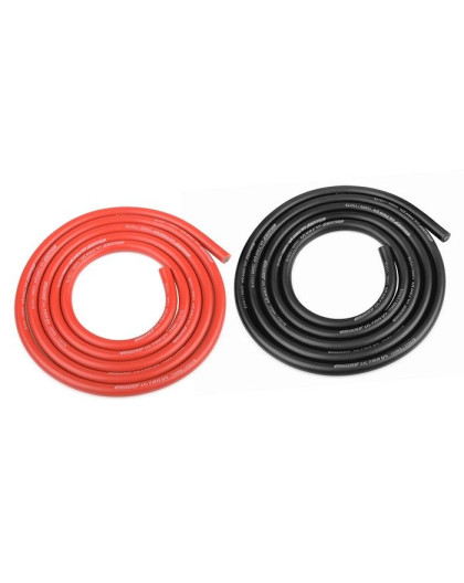 Fil Noir et Rouge 12AWG D4.5mm - 2x1m - CORALLY - C-50112