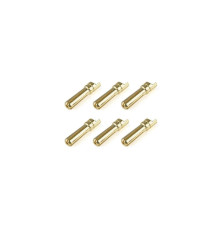 Prise male 4.0mm Solid Type - 6 pcs - CORALLY - C-50152