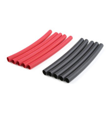 TEAM CORALLY - SHRINK TUBING - 4.7MM - RED + BLACK - 10 PCS - C-50222