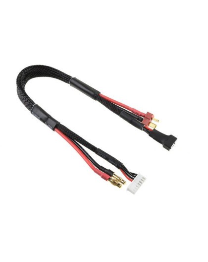 TEAM CORALLY - CHARGE/BALANCE LEAD - T-PLUG 3S - CHARGER 6S - C-50282