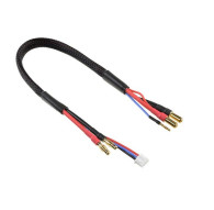 TEAM CORALLY - CHARGE/BALANCE LEAD - 4MM BULLIT CONNECTOR 2S - C-5028