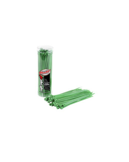 TEAM CORALLY - STRAP-IT - CABL E TIE RAPS - GREEN - 2.5X100MM - C-505