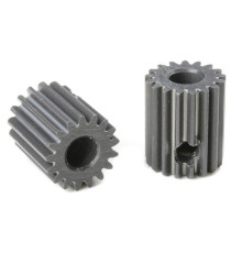 TEAM CORALLY - 64 DP PINION - SHORT - HARD ANODISED AL7075 - - C-7031