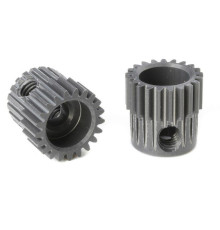 TEAM CORALLY - 64 DP PINION - SHORT - HARD ANODISED AL7075 - - C-7032