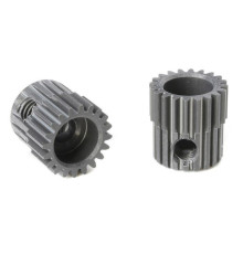 TEAM CORALLY - 64 DP PINION - SHORT - HARD ANODISED AL7075 - - C-7032