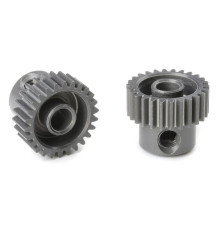 TEAM CORALLY - 64 DP PINION - SHORT - HARD ANODISED AL7075 - - C-7032