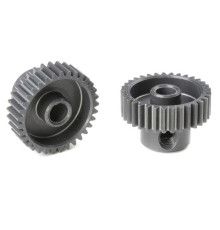 TEAM CORALLY - 64 DP PINION - SHORT - HARD ANODISED AL7075 - - C-7033