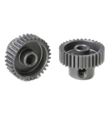 TEAM CORALLY - 64 DP PINION - SHORT - HARD ANODISED AL7075 - - C-7033