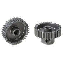 TEAM CORALLY - 64 DP PINION - SHORT - HARD ANODISED AL7075 - - C-7033