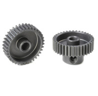 TEAM CORALLY - 64 DP PINION - SHORT - HARD ANODISED AL7075 - - C-7033