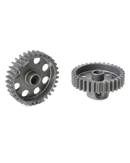 TEAM CORALLY - 48 DP PINION - SHORT - HARD ANODISED AL7075 - - C-7043