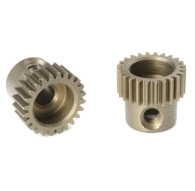 TEAM CORALLY - 64 DP PINION - SHORT - HARDENED STEEL - 24 TE - C-7132