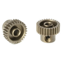 TEAM CORALLY - 64 DP PINION - SHORT - HARDENED STEEL - 28 TE - C-7132