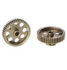 TEAM CORALLY - 64 DP PINION - SHORT - HARDENED STEEL - 48 TE - C-7134