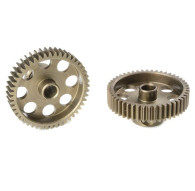 TEAM CORALLY - 64 DP PINION - SHORT - HARDENED STEEL - 48 TE - C-7134
