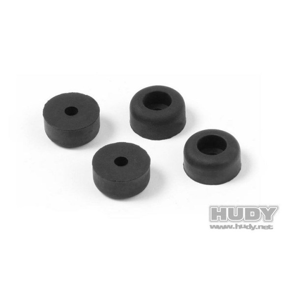 Pieds caoutchouc noir banc de démarrage - HUDY - 203111