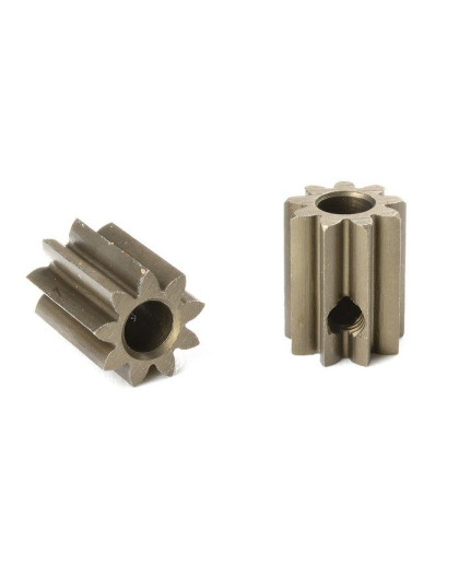 TEAM CORALLY - M0.6 PINION - S HORT - HARDENED STEEL - 9 TEET - C-716