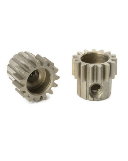 TEAM CORALLY - M0.6 PINION - S HORT - HARDENED STEEL - 15 TEE - C-716