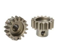 TEAM CORALLY - M1.0 PINION - S HORT - HARDENED STEEL - 16 TEE - C-727
